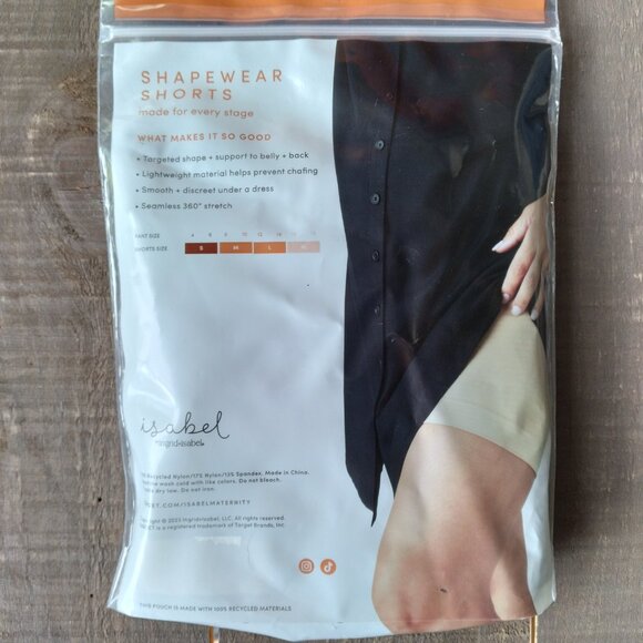 LADIES MATERNITY SHAPEWEAR SHORTS- XS- BLACK BIKER SHORTS SUPPORT NEW - Picture 4 of 4